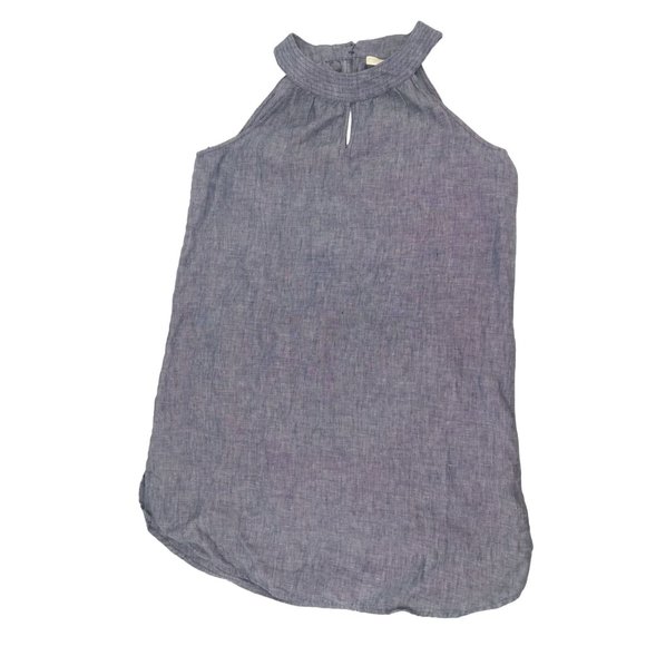 St. Tropez Linen Lightweight Tunic Mini Dress Size Large - Picture 10 of 13